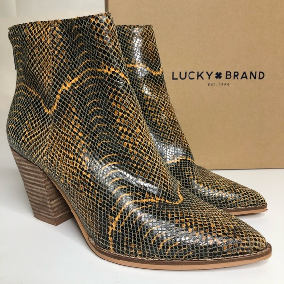 Lucky Brand Shoes - Lucky Brand Women's ADALAN Bootie NATURAL BRAZINO Sz 8.5